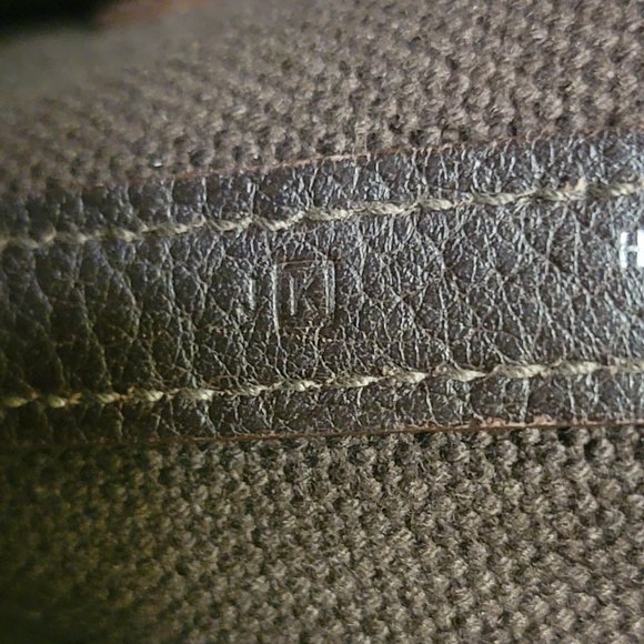 Hermes Petite Saint-Tule PM BROWN Tote Bag Canvas Leather K Engraved - Picture 9 of 16